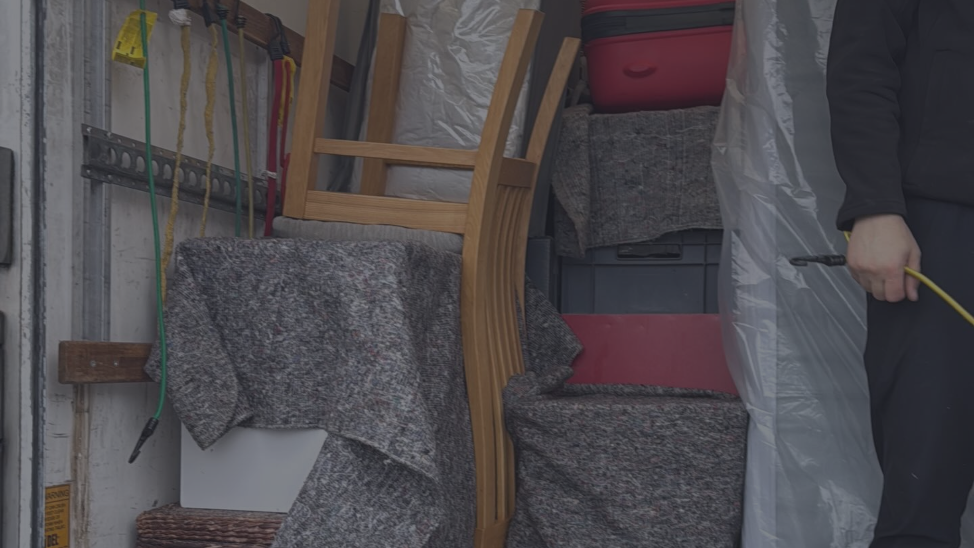 R & R Removals van locked and loaded ready to go